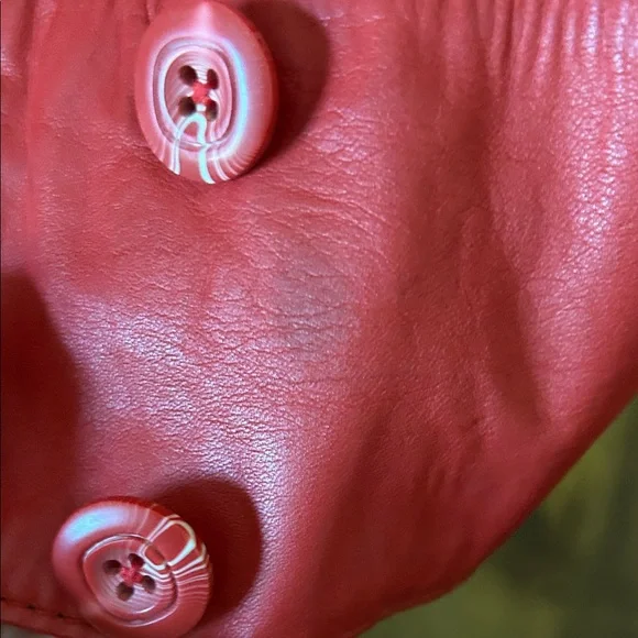 Vintage Wilsons Leather Bold Red Women's Leather Jacket - Picture 3 of 4